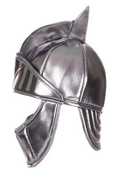 Elope Silver Knight Soft Costume Helmet Accessory -Halloween Costumes Shop silver knight plush helmet alt 5