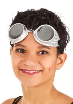 Elope Silver/Mirror Atomic Ray Goggles -Halloween Costumes Shop silver mirror atomic ray goggles 1