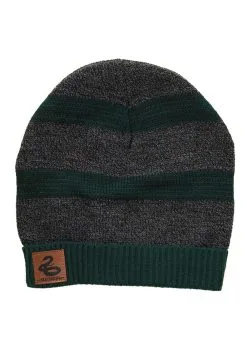Elope Slytherin Heathered Knit Warm Beanie -Halloween Costumes Shop slytherin heathered knit beanie alt 2
