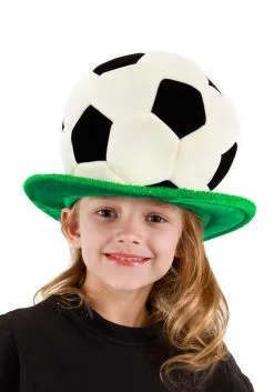 Elope Adjustable Soccer Ball Hat -Halloween Costumes Shop soccer ball plush hat alt 3