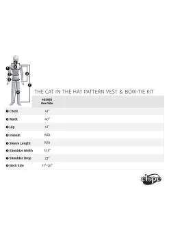 Elope The Cat In The Hat Pattern Vest & Bow Tie Kit 25 Elope The Cat In The Hat Pattern Vest & Bow Tie Kit -Halloween Costumes Shop the cat in the hat pattern vest bow tie kit alt 11