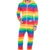 Tipsy Elves Men's Rainbow Jumpsuit Costume -Halloween Costumes Shop tipsy elves mens rainbow jumpsuit