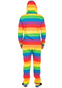 Tipsy Elves Men's Rainbow Jumpsuit Costume -Halloween Costumes Shop tipsy elves mens rainbow jumpsuit 3