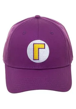 Bioworld Merchandising / Independent Sales Waluigi Flex Fit Cap -Halloween Costumes Shop waluigi flex fit cap alt 1