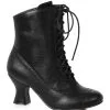 Ellie Black Victorian Boots For Women