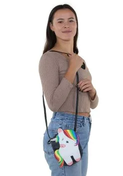 Comeco Women's Rainbow Unicorn Costume Purse 12 Comeco Women's Rainbow Unicorn Costume Purse -Halloween Costumes Shop womens rainbow unicorn purse alt 4