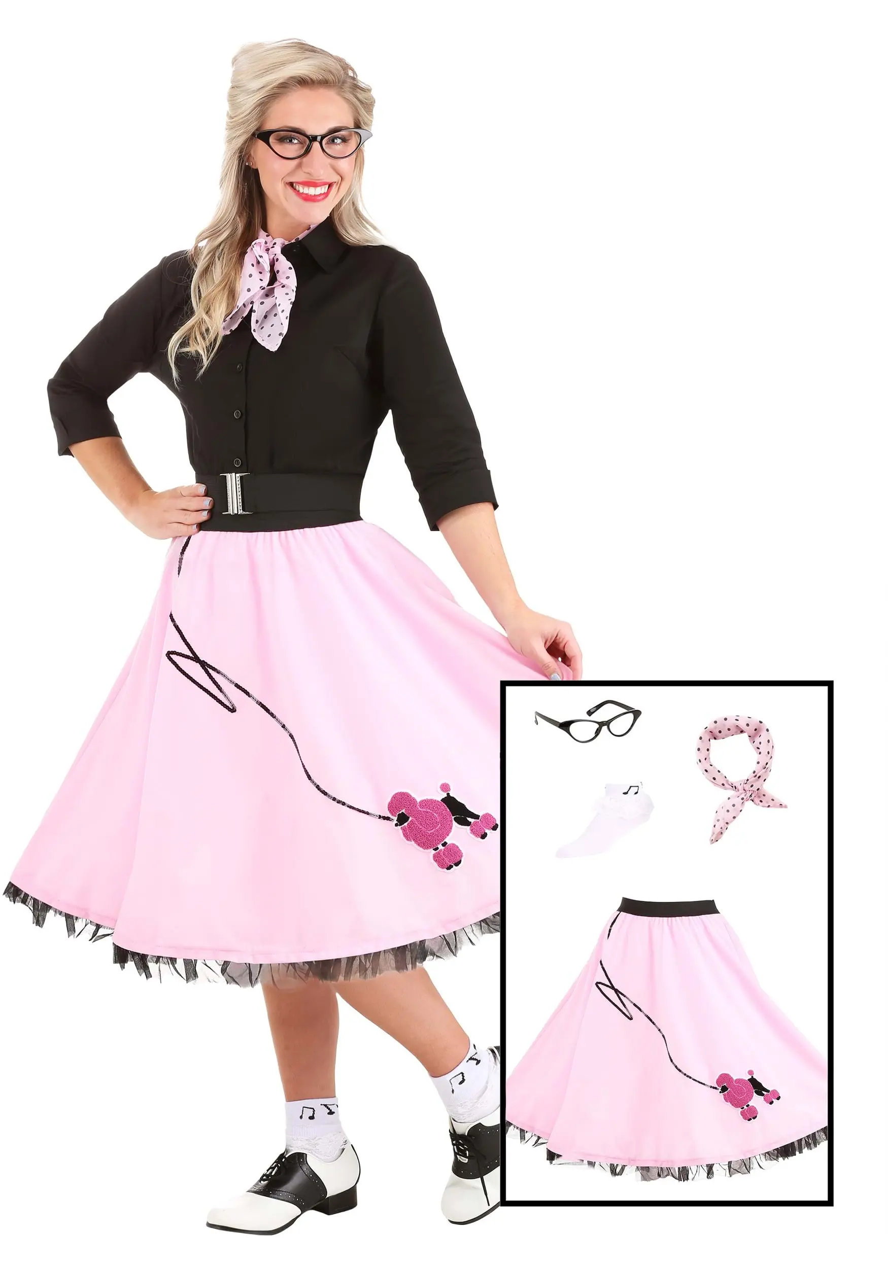 Fun Costumes Womens Sock Hop Kit 4 Fun Costumes Womens Sock Hop Kit - Image 2