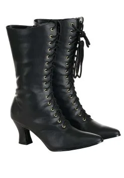 Dongguan Pei Feng Shoes Co., Ltd. Women's Victorian Heeled Boots -Halloween Costumes Shop womens victorian boots alt 2